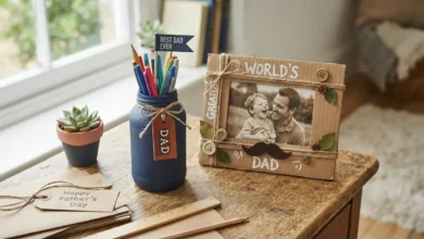 Regalos reciclados hechos para el Día del Padre