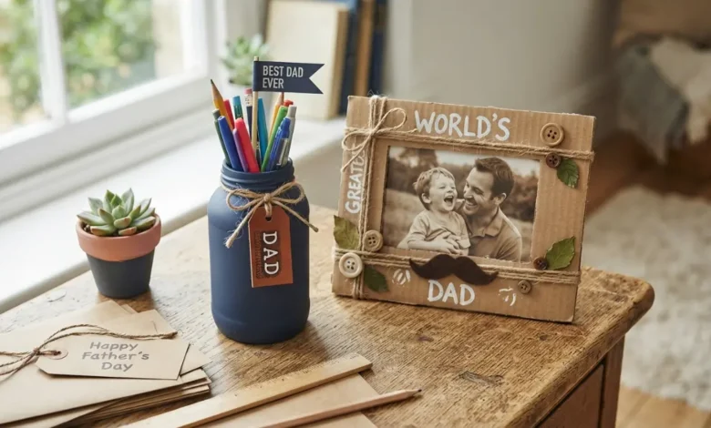 Regalos reciclados hechos para el Día del Padre